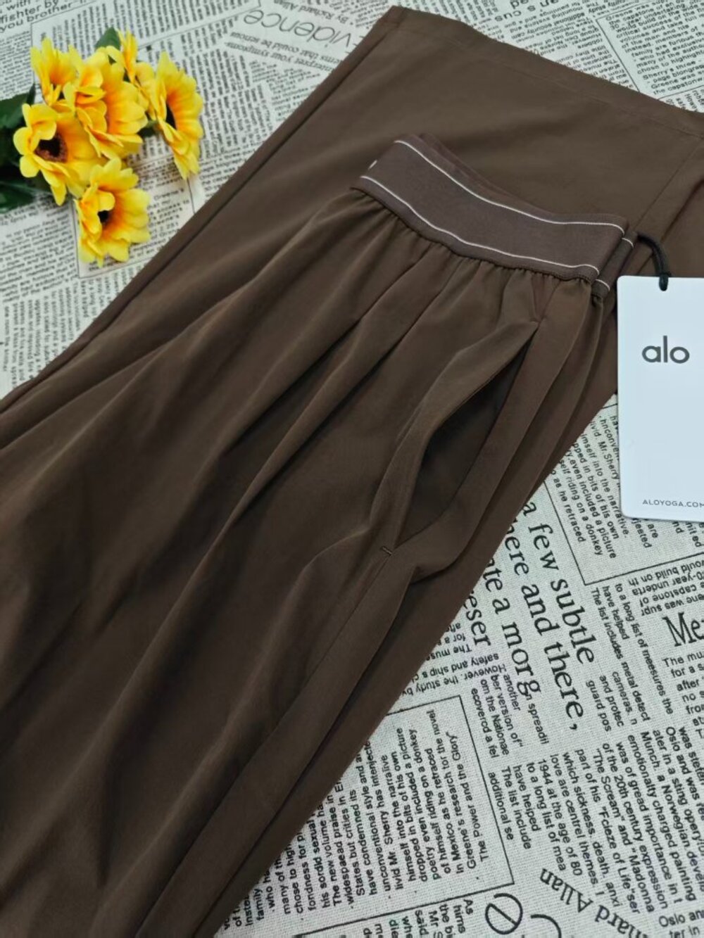 🏆Alo Yoga Suit Up Trouser Espress Brown (Regular) Casual/Formal/Daily🤎 - Picture 4 of 8